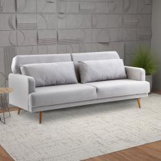 Sofá Cama 2 Lugares 211cm Hera Herval Cinza
