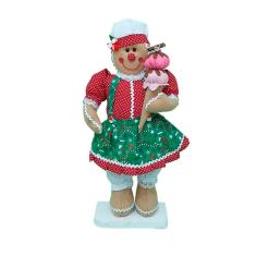 Boneco Natal Biscoito Natalina 50cm