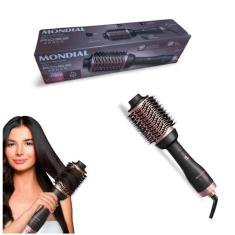 Escova Secadora Mondial ES-14 revestida Óleo de Argan 3 em 1 Original 