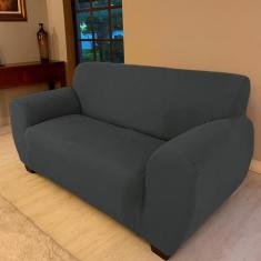 Capa Para Sofá 2 Lugares Malha Gel - ARTE CAZZA, Cinza