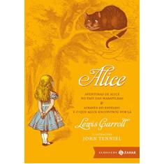 Alice: edição bolso de luxo: Aventuras de Alice no País das Maravilhas & Através do Espelho e o que Alice encontrou por lá