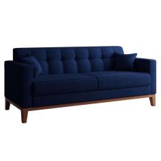 Sofá 3 Lugares Narvik Linho Azul Marinho