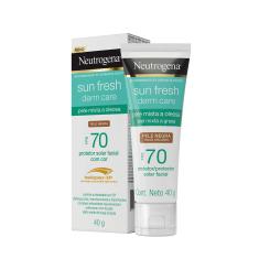 Protetor Solar Facial Neutrogena Sun Fresh Derm Care Pele Negra FPS70 com 40g 40g
