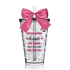 Copo Convite Twister Personalizado Agradecimento para Daminha