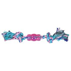 JAMBO PET Brinquedo Mordedor Corda Rubber Bone Pastel Ideal Para Cabo De Guerra Produto Atóxico Colorido Feito Em Poliéster Para Cachorro