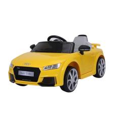 Zippy Toys, Carro Elétrico Infantil Audi TTRS com Controle Remoto e Bateria 6V — Amarelo