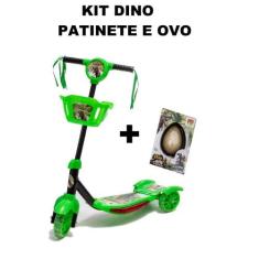 Patinete Divertido Com Luz De Dinossauro Mais Ovinho Presente - DM Toy