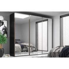 Guarda Roupa Casal 3 Portas com Espelho 6 Gavetas Veneto - Mambel