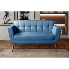 Namoradeira Sofá Bruna Moderna Decoração Sala Recepção - BELLA DECOR