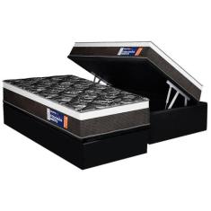Cama Box Baú Solteiro: Colchão Espuma D45 Plumatex D33 Selectus + Base