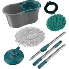 Mop Giratório Fit 3 Em 1 Balde Spin Flash Limp 3 Refis