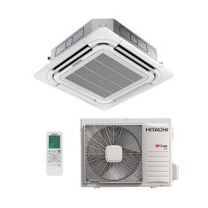 Ar Condicionado Split Cassete 4 Vias - Inverter R-32 - Aircore 600 - Hitachi - 24.000 BTUs - Quente/Frio - 220V Monofásico