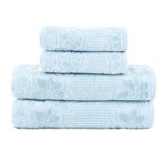 Kit Jogo De Toalhas Buddemeyer 4 Peças Banho e Rosto Lollipop 100% Alg