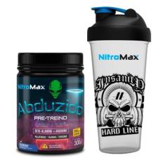 Kit pré treino Abduzido + Coqueteleira - Nitromax, Blueberry