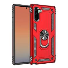 SORAKA Capa para Samsung Galaxy Note10 com suporte de anel capa protetora para Samsung Galaxy Note10 5G capa traseira de policarbonato rígido com placa de metal para suporte magnético de telefone
