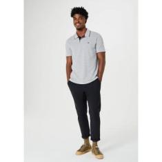Camisa Polo Básica Masculina Em Malha Piquet Com Bordado-Masculino