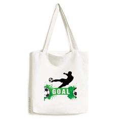 Bolsa sacola de lona com texto esportivo de futebol americano, bolsa de compras casual