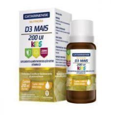 Vitamina D3 Mais 200 Ui Kids 20 Ml - Catarinense