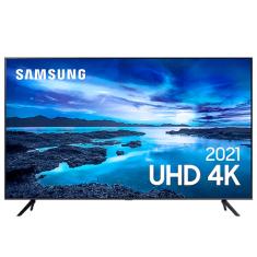 SmartTV Samsung 55" UHD 4K 55AU7700 WiFi Bluetooth Cinza Titan Bivolt
