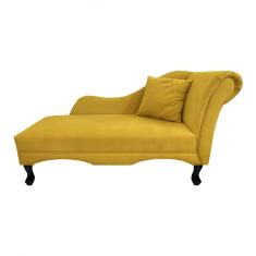 Recamier Divã Sofá Olivia Psicologia Consultório Suede Amarelo - LM DECOR