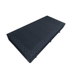 Base Box Blindado Solteiro AColchoes Poliéster Preto 40x88x188