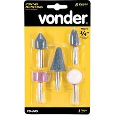 Vonder, Jogo De Pontas Montadas Com 5 Peças Pmv 005.