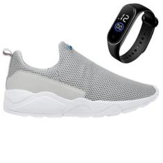 Tênis Masculino Pra Usar na Academia ou Passeio + Relógio-Masculino