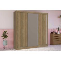 Guarda Roupa 3 Portas De Correr E 2 Gavetas M570 Nogueira-fendi-nogueira - Kappesberg