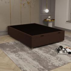 Base Box Baú Casal 138cm Multi JSW - Marrom