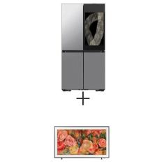 Refrigerador Samsung FF 699L Bespoke Inox Look RF29DB 220V+Smart TV Sa