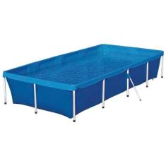 Piscina estrutural armação retangular standart 3000l pvc mor