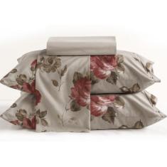 Jogo De Cama Lençol Casal 4 Peças 150 Fios Antialérgico Camesa - Emcom