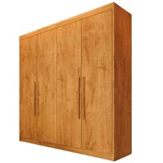 Guarda Roupa 4 Portas Aurora Móveis Europa Peróba