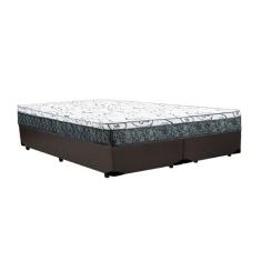 Cama Box Casal Bipartido Colchão Mola Bonnel Prime Coil Detroit + Box 