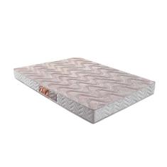 Colchão Viúva Espuma Pasquale Clean 128x188x14 D28 Branco Bege Double Side Paropas