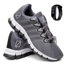 Tênis P/ Academia Treino Masculino Ultra Leve + Relógio-Masculino