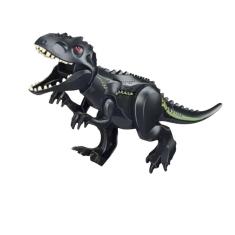 Blocos De Montar Jurássico T-Rex Preto Dinossauro Grande