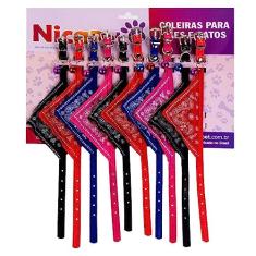 Coleira Bandana Para Cães E Gatos - Cartela Com 10 Unidades.