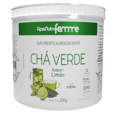 Chá Solúvel (200g) - Sabor Chá verde - Limão, Apisnutri
