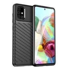 Capas para Samsung Galaxy A71 4G.Caso básico,Botão de pressão flexível / 360 ° Proteção completa,Sensação arenácea