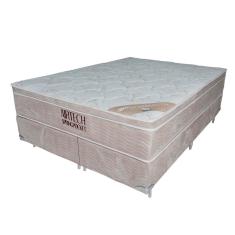 Conjunto Cama Box Queen Airtech de Molas Ensacadas Ortobom - bege