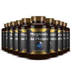 10x magnésio de malato premium 240caps hf suplementos - HF SUPLEMENTS