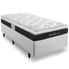 Cama Box de Solteiro Herval Marselha, Molas Maxspring, 64x88x188 cm