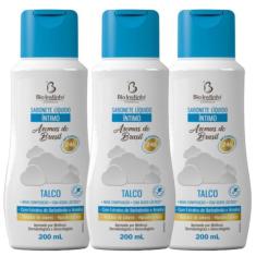 Kit 3 Sabonete Líquido Íntimo Talco 200Ml - Bio Instinto