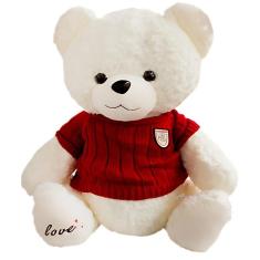 Ursinho De Pelúcia Branco Macio Antialérgico Médio Castela