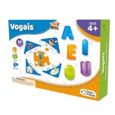 Brinquedo Pedagógico Educativo Alfabetização Jogo De Aprender Vogais