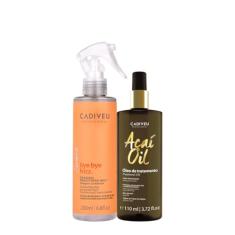 Kit Cadiveu Professional Açaí Oil 110 e Bye Bye Frizz Selagem Gradativa Leave-in (2 produtos)
