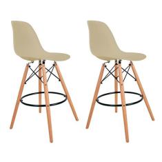 Conjunto com 2 Banquetas Charles Eames Fendi - Mobly