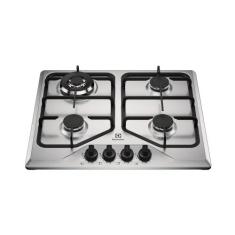 Cooktop 4 Bocas a Gás Electrolux Inox Experience Multi Chama e Grade F