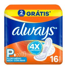Absorvente Always Seca Com Abas P 16 Unidades